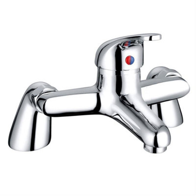 Rinse Bathrooms Bathroom Monobloc Bath Filler Mixer Tap Chrome from B&Q