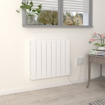 Rinse Bathrooms Oil Filled Radiator Smart Wifi Connection8 Fins Portable Electric Heater With Adjustable Thermostat Timer 1500W from B&Q