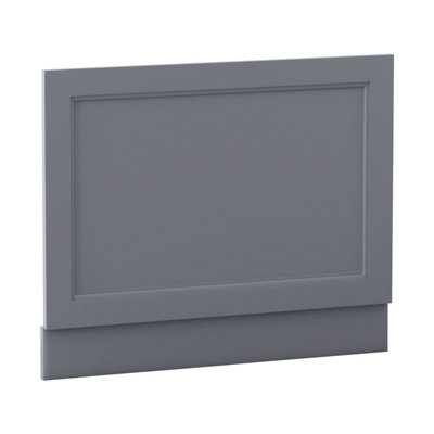 Rinse Bathrooms Traditional 750mm Matte Grey Bath Mdf End Panel from B&Q
