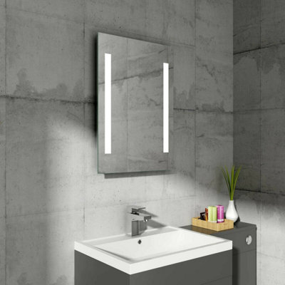 Rinse Bathrooms Illuminated Led Bathroom Mirror 700 X 500mm With Demister Ip44 from B&Q