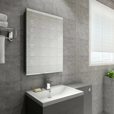 Rinse Bathrooms Illuminated Led Bathroom Mirror With Demister 700 X 500mm from B&Q