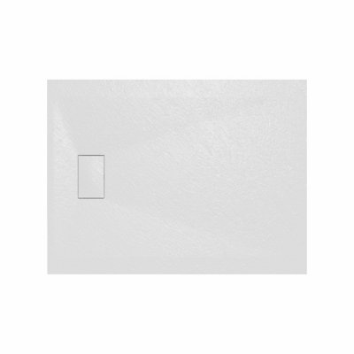 Rinse Bathrooms Smc Slate Effect Shower Enclosure Tray 1200X900mm Rectangular Wetroom Shower Base White from B&Q