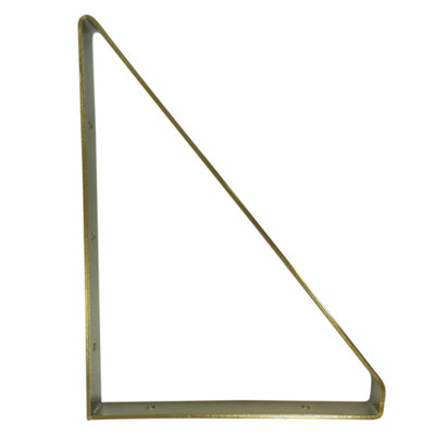 GoodHome Clever Gold Effect Steel Shelving Bracket (H)280mm (D)200mm from B&Q
