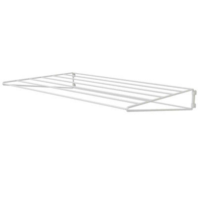  - Twinslot White Wall-Mounted Laundry Airer