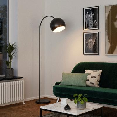 GoodHome Kotenay Matt Black Led Floor Lamp from B&Q