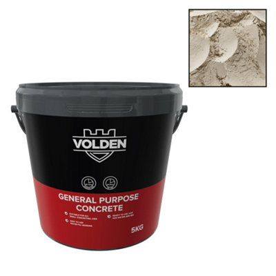 Volden General Purpose Concrete5Kg TubRequires Mixing Before Use from B&Q