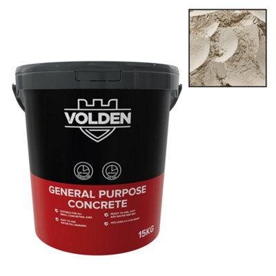 Volden General Purpose Concrete15Kg TubRequires Mixing Before Use from B&Q