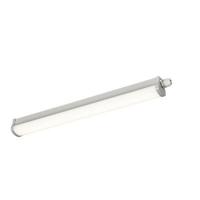 GoodHome Afonso Neutral White Integrated Led Batten 19W 2100Lm (L)0.53M from B&Q