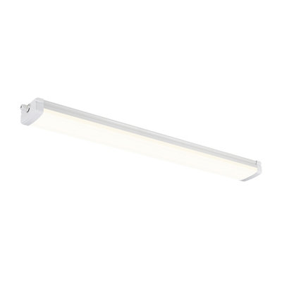 GoodHome Gallius Neutral White Integrated Led Batten 37W 4200Lm (L)1.2M from B&Q