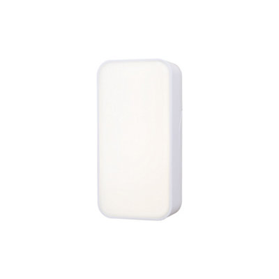 GoodHome Morseby Matt White Wired Led Bulkhead Light from B&Q