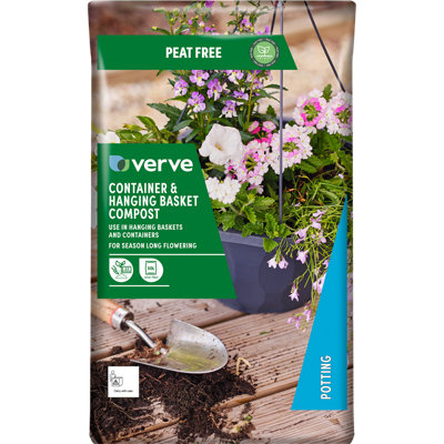 Verve Peat-Free Container & Hanging Basket Compost 50L from B&Q