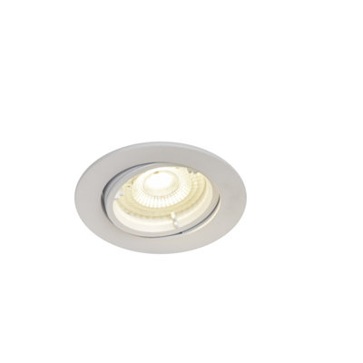 B&Q -  Salk White Adjustable Led Neutral White Downlight 4.8W Ip20