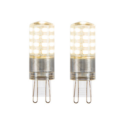 Jacobsen G9 4W 470Lm 300° Clear Capsule Warm White Led Dimmable Led Light BulbPack Of 2 from B&Q