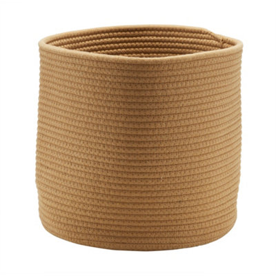 GoodHome Mixxit Natural Cotton Rope Foldable Storage Basket (H)30Cm (W)30Cm (D)30Cm from B&Q