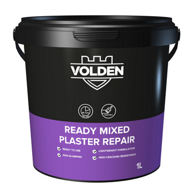 Volden Ready Mixed Plaster Repair0.85Kg1L Tub from B&Q