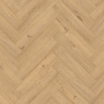 GoodHome Chesterfield Natural Oak Effect Synchronic Laminate Flooring Sample from B&Q