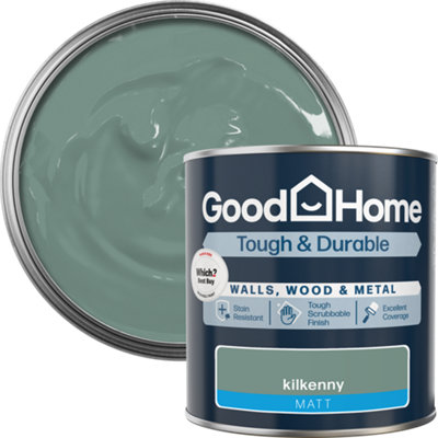 B&Q -  Tough & Durable Kilkenny Matt Multi-Surface Paint1L