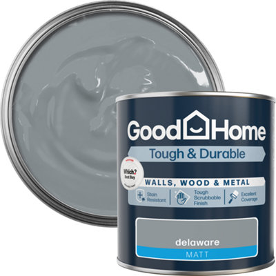 B&Q -  Tough & Durable Delaware Matt Multi-Surface Paint1L