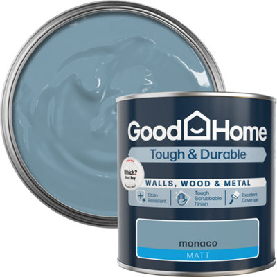 B&Q -  Tough & Durable Monaco Matt Multi-Surface Paint1L
