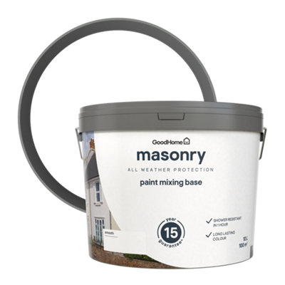 GoodHome Exterior Masonry Matt PaintBase A10L from B&Q
