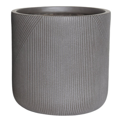 Verve Beige Fibreclay Plant Pot (Dia) 30Cm(H)30Cm from B&Q