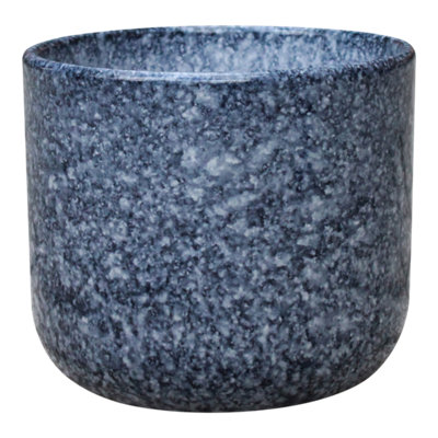 Verve Blue Vintage Terracotta Plant Pot (Dia) 16Cm(H)14Cm from B&Q