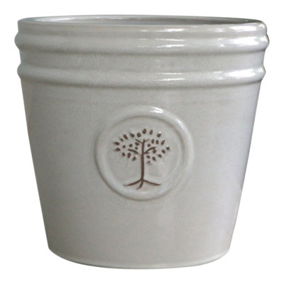 Verve Moon Beam Ceramic Plant Pot (Dia) 32Cm(H)30Cm from B&Q