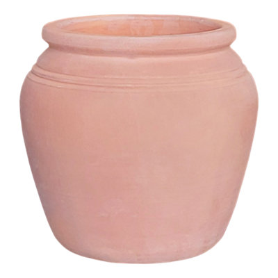 Verve Whitewash Terracotta Plant Pot (Dia) 35Cm(H)34Cm from B&Q