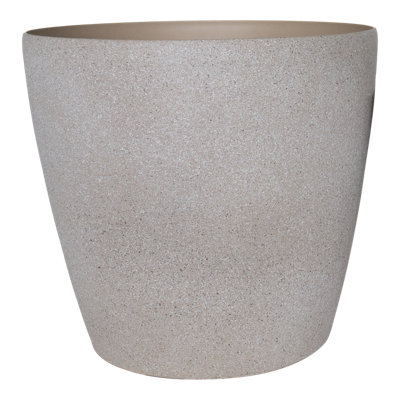Verve Beige Stone Effect Recycled Plastic Plant Pot (Dia) 43Cm(H)40Cm from B&Q