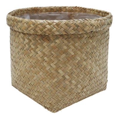 Verve Natural Woven Seagrass Plant Pot (Dia) 29Cm(H)24Cm from B&Q