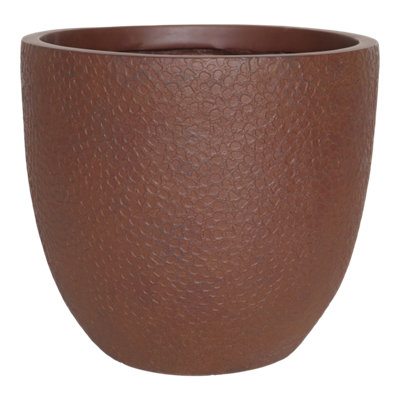 Verve Rust Volcanic Fibreclay Plant Pot (Dia) 30Cm(H)28Cm from B&Q