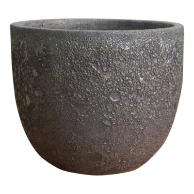 Verve Bronze Ceramic Plant Pot (Dia) 24Cm(H)20.5Cm from B&Q