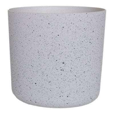 Verve White Recycled Plastic Plant Pot (Dia) 20.5Cm(H)17Cm from B&Q