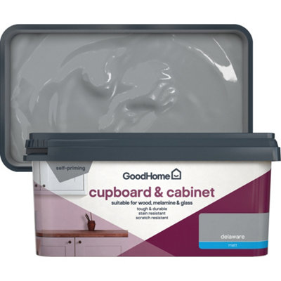 GoodHome Delaware Matt Cupboard & Cabinet Paint2L from B&Q