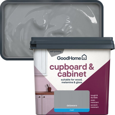 GoodHome Delaware Matt Cupboard & Cabinet Paint750Ml from B&Q