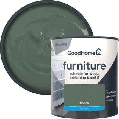 GoodHome Ballina Flat Matt Furniture Paint500Ml from B&Q