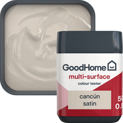 GoodHome Cancún Satin Multi-Surface Paint50Ml Tester Pot from B&Q