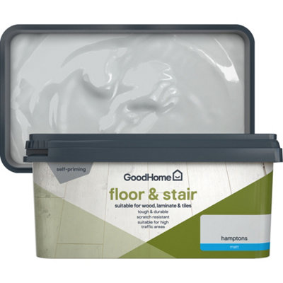 GoodHome Hamptons Matt Floor & Stair Paint2L from B&Q