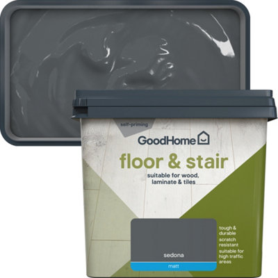 GoodHome Sedona Matt Floor & Stair Paint750Ml from B&Q