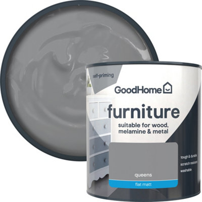 GoodHome Queens Flat Matt Furniture Paint500Ml from B&Q