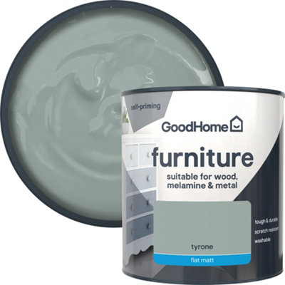 GoodHome Tyrone Flat Matt Furniture Paint500Ml from B&Q
