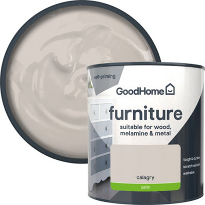 GoodHome Calgary Satin Furniture Paint500Ml from B&Q