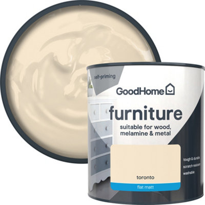 GoodHome Toronto Flat Matt Furniture Paint500Ml from B&Q