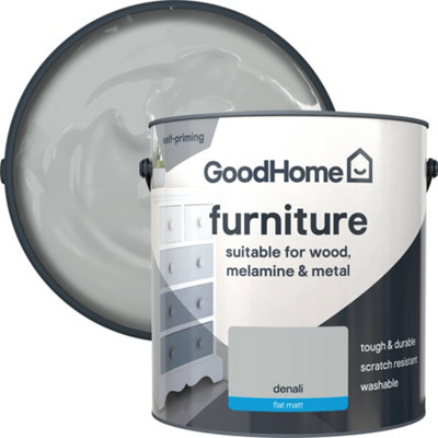 GoodHome Denali Flat Matt Furniture Paint2L from B&Q
