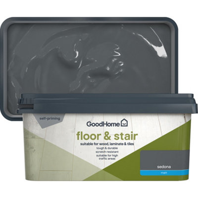 GoodHome Sedona Matt Floor & Stair Paint2L from B&Q