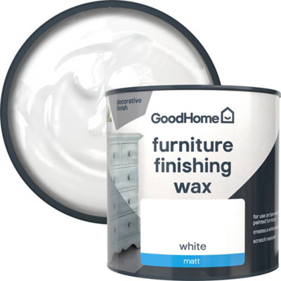 GoodHome Brilliant White Matt Furniture Finishing Wax500Ml from B&Q