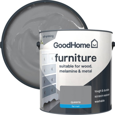 GoodHome Queens Flat Matt Furniture Paint2L from B&Q