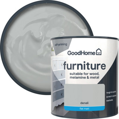 GoodHome Denali Flat Matt Furniture Paint500Ml from B&Q