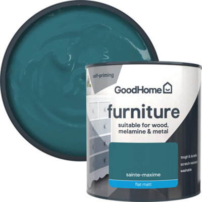 GoodHome Saint-Maxime Flat Matt Furniture Paint500Ml from B&Q