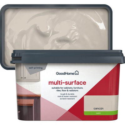 GoodHome Cancún Satin Multi-Surface Paint2L from B&Q